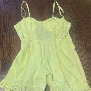 Yellow Urban Outfitters Romper